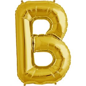 34 inch Kaleidoscope Gold Letter B Foil Mylar Balloon