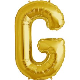 34 inch Kaleidoscope Gold Letter G Foil Mylar Balloon