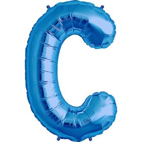 34 inch Kaleidoscope Blue Letter C Foil Balloon