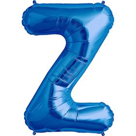 34 inch Northstar Blue Letter Z Foil Balloon