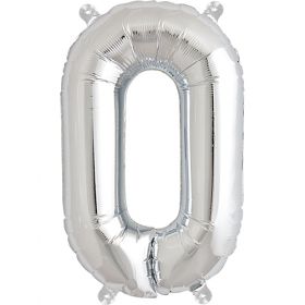 16 inch Northstar Silver Letter O Foil Mylar Balloon