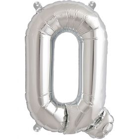 16 inch Northstar Silver Letter Q Foil Mylar Balloon