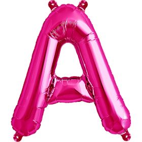 16 inch Northstar Magenta Letter A Foil Mylar Balloon