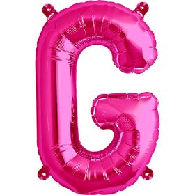 16 inch Northstar Magenta Letter G Foil Mylar Balloon