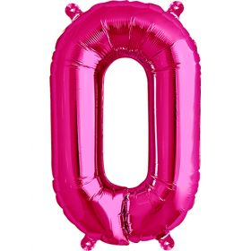 16 inch Northstar Magenta Letter O Foil Mylar Balloon