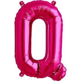 16 inch Northstar Magenta Letter Q Foil Mylar Balloon