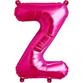 16 inch Northstar Magenta Letter Z Foil Mylar Balloon