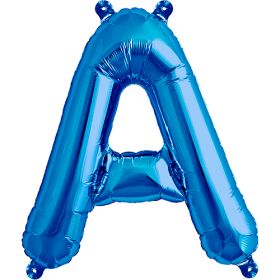 16 inch Northstar Blue Letter A Foil Mylar Balloon