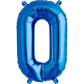 16 inch Northstar Blue Letter O Foil Mylar Balloon