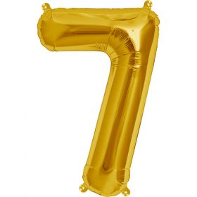 16 inch Northstar Gold Number 7 Foil Mylar Balloon