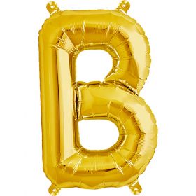 16 inch Northstar Gold Letter B Foil Mylar Balloon