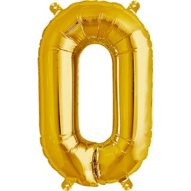 16 inch Northstar Gold Letter O Foil Mylar Balloon