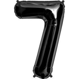 34 inch Kaleidoscope Black Number 7 Foil Balloon