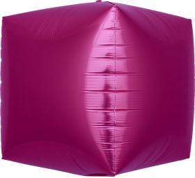 17 inch Northstar Magenta Cube Foil Balloons