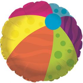 18 inch Beach Ball Foil Mylar Circle Balloon