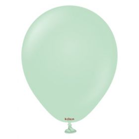 5 inch Kalisan Macaron Green Latex Balloons - 100 CT