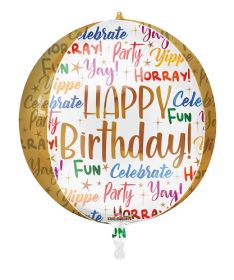 22 Inch Kaleidoscope Birthday Languages Sphere