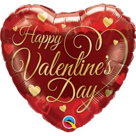 18 inch Qualatex HVD Classic Script Foil Balloon - Pkg