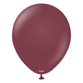 5 inch Kalisan Standard Burgundy Latex Balloons  - 100 CT