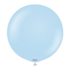 24 inch Kalisan Macaron Blue Latex Balloons - 2 CT