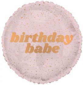 18 inch TUFTEX 24K Birthday Babe Foil Balloon - Pkg