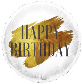 18 inch TUFTEX 24K Birthday Foil Balloon - Pkg