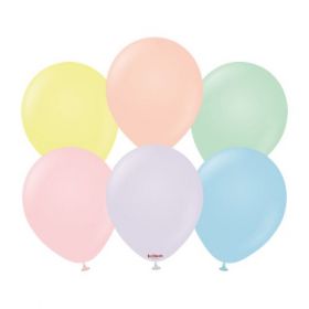 18 inch Kalisan Macaron Assorted Latex Balloons - 25 CT