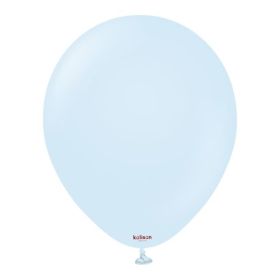 12 inch Kalisan Macaron Baby Blue Latex Balloons - 100 CT