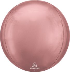 15 Inch Anagram Rose Gold Orbz Foil Balloon