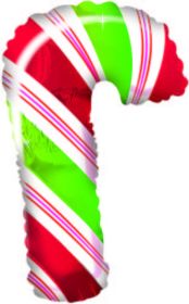 35 inch CTI Candy Cane Shape Foil Balloon