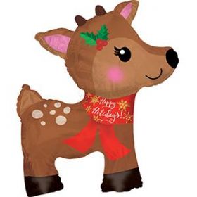 38 inch CTI Christmas Reindeer Shape Foil Balloon