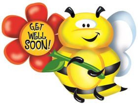 34 inch Get Well Bee Shape Foil Mylar Balloon