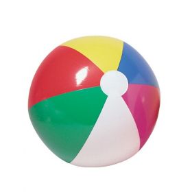 48 inch Traditional 6 Color Beach Balls (34 inch inflated diameter)