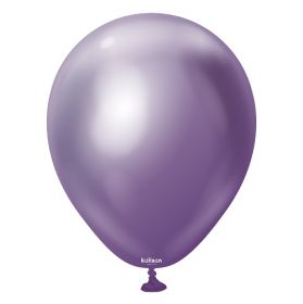 5 inch Kalisan Violet Mirror Chrome Latex Balloons - 100 CT