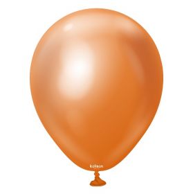 5 inch Kalisan Copper Mirror Chrome Latex Balloons - 100 CT