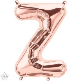 16 inch Rose Gold Letter Z Foil Mylar Balloon