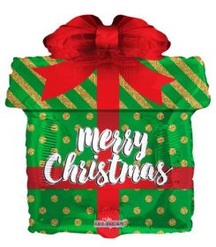 18 inch Christmas Gift Shape Foil Balloon