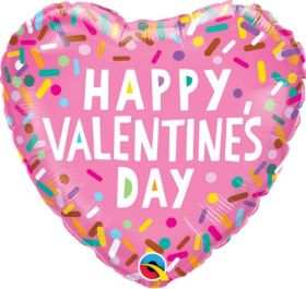 18 inch Qualatex HVD Sprinkles Foil Balloon - Pkg