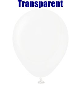 5 Inch Kalisan Standard Transparent Latex Balloons - 100 CT