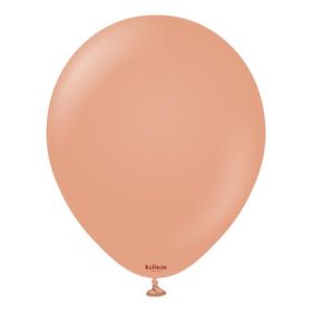 5 inch Kalisan Standard Clay Pink Latex Balloons  - 100 CT