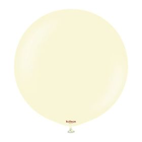 24 Inch Kalisan Macaron Pale Yellow Latex Balloons - 2 CT