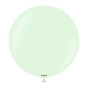 24 Inch Kalisan Macaron Pale Green Latex Balloons - 2 CT