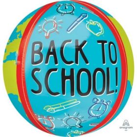 16 inch Anagram Back To School Globe Orbz Pkg