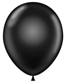 9 inch TUFTEX Black Latex Balloons - 100 count