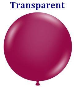 36 inch TUFTEX Crystal Burgundy Latex Balloons - 2 CT