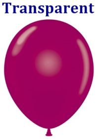 11 inch TUFTEX Crystal Burgundy Latex Balloons - 100 count