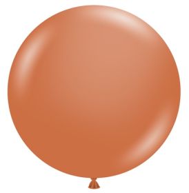 36 inch TUFTEX Burnt Orange Latex Balloons - 2 CT