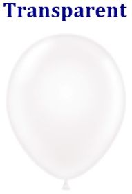 11 inch TUFTEX Crystal Clear Latex Balloons - 100 count