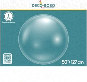 50 inch Decochamp Clear DecoBobo Bubble Balloon - 1 pk