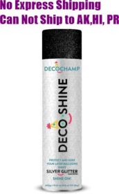 DecoShine Silver Glitter Aerosol Balloon Shine - 14 oz.